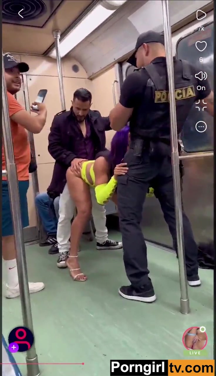 Luna Bella leaks threesome sex tape on the metro in Mexico City!!!
