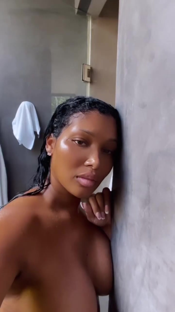 Brit Eady nude bathing video showing off her big breasts!!!