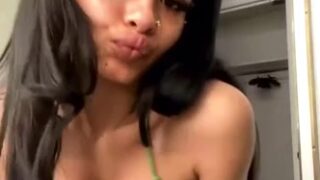 India Love Nude Showing Off Her Big Tits On Live Stream