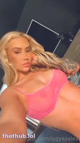 Iggy Azalea Shows Off Her Big Boobs In See-Through Lingerie