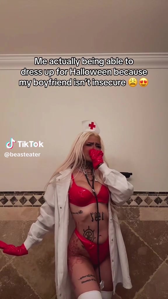BeastEater – Sexy Nurse Shows Off Her Hot Body