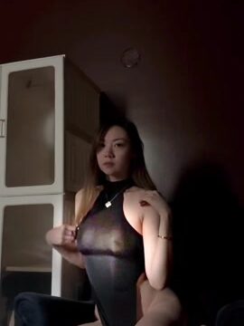 FanFan Nude Showing Topless In A See-Through Dress